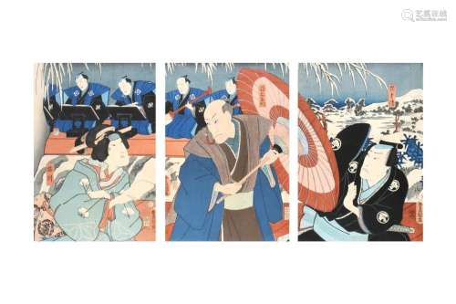 UTAGAWA TOYOKUNI III (UTAGAWA KUNISADA 1786 - 1865) A Japane...