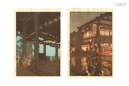 HIROSHI YOSHIDA (1876 − 1950) Two Japanese shinhanga woodblo...