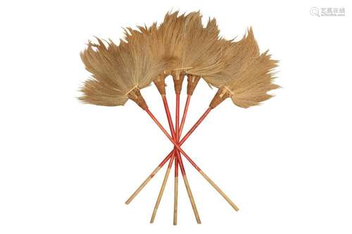 A SET OF FIVE BURMESE FLY WHISKS OFFERED ON BEHALF OF PROSPE...