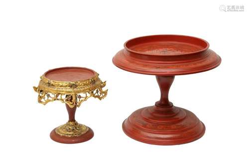 TWO BURMESE LACQUER STANDS OFFERED ON BEHALF OF PROSPECT BUR...