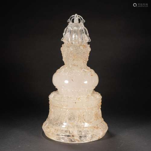 CHINESE CRYSTAL ARTIFACT OF QING DYNASTY