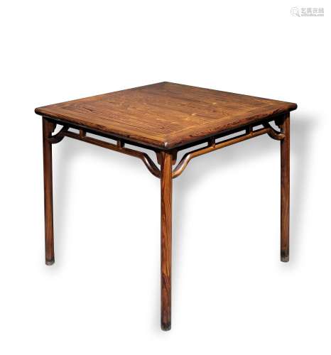 CHINESE YELLOW ROSEWOOD TABLE OF QING DYNASTY