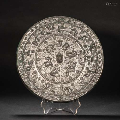 CHINESE BRONZE MIRROR OF TANG DYNASTY