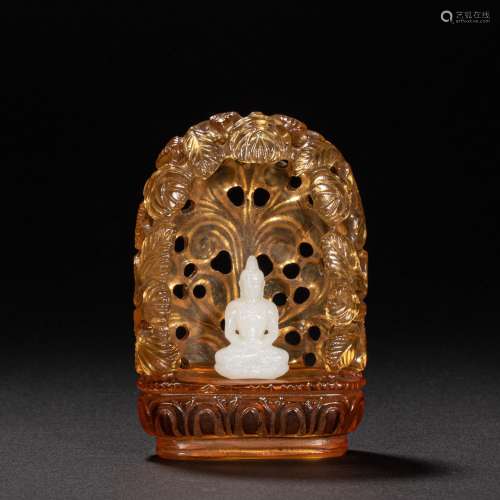CHINESE GLAZED BUDDHIST NICHES FROM THE QING DYNASTY