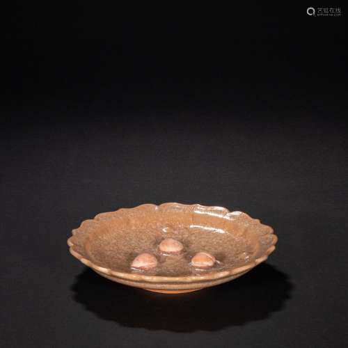 CHINESE LONGQUAN KILN PLATE OF SONG DYNASTY