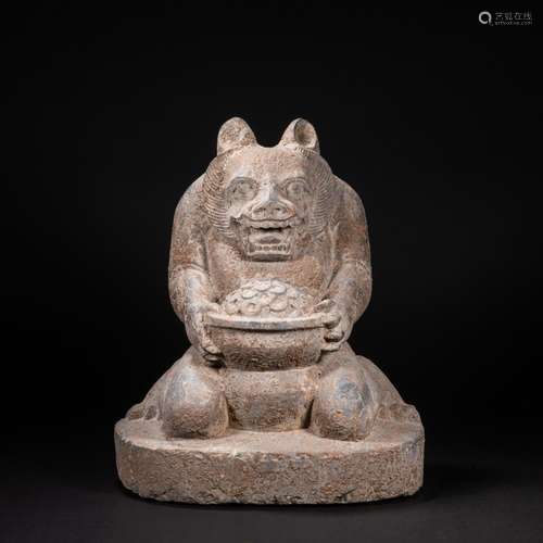 CHINESE BLUESTONE BEAST OF TANG DYNASTY