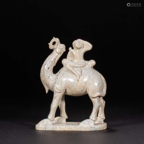 CHINA HETIAN JADE CAMEL IN TANG DYNASTY