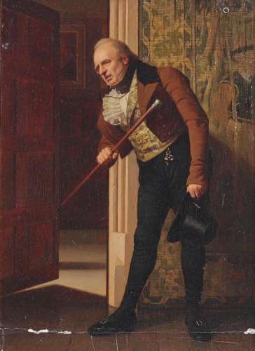 Ernest MEISSONIER (1815-1891) Huile sur panneau \" Une ...