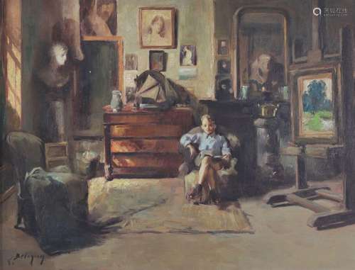 Ernest BETIGNY (1873-1960) huile sur toile \"vue de l\'...
