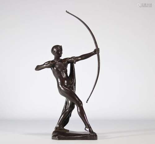 Paul SILVESTRE (Toulouse 1884 - 1976) Amazone Sculpture en b...