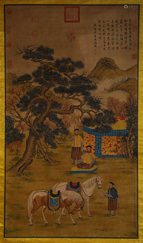 Chinese Figure Painting, Lang Shining Mark