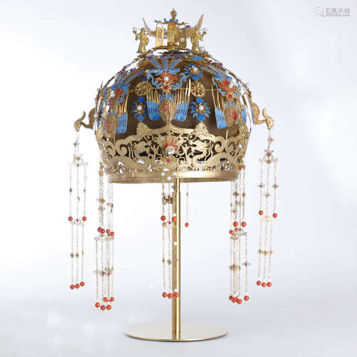 Cloisonne Enamel Phoenix Coronet