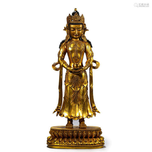 Gilt-Bronze Statue of Amitabha