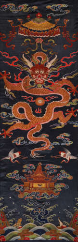 Silk Dragon Embroidery Panel