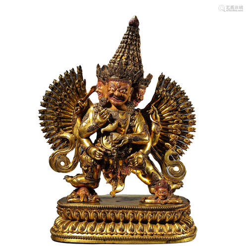 Gilt-Bronze Statue of Mahakala