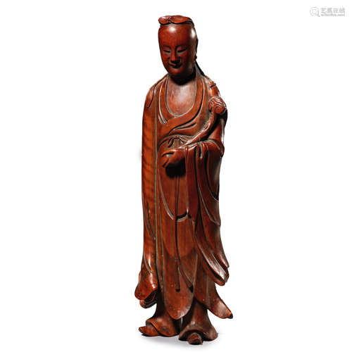 Bamboo Statue of Guanyin