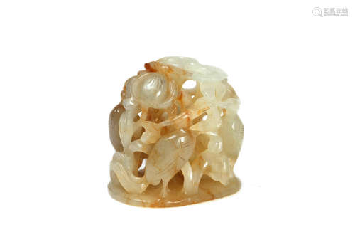 Openwork Jade finial