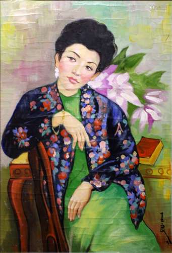 潘玉良 仕女（油画）