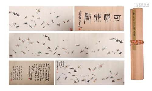Qi BaishiGrass and insect scroll
