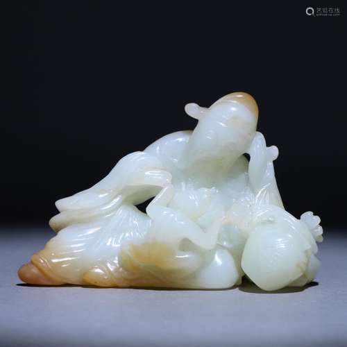 Hetian jade Taibai drunken ornament