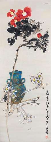 Zheng Naixuan's flower painting