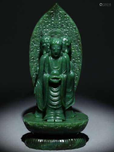 Hetian jade jasper Buddha