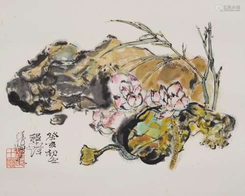 Cheng Shifa's lotus painting