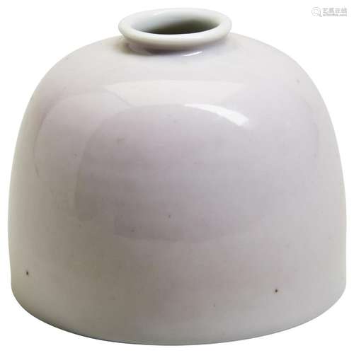 PALE-LAVENDER GLAZED BEEHIVE WATERPOT KANGXI MARK, LATE QING...