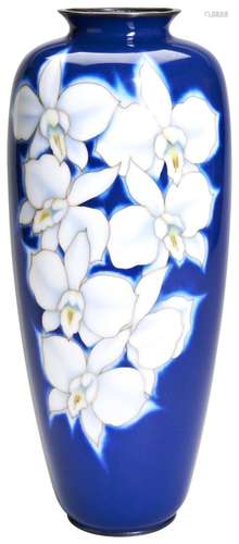 A JAPANESE CLOISONNE VASE MARK OF ANDO WORKSHOPS, TAISHO / S...