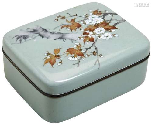 A FINE JAPANESE CLOISONNE BOX AND COVER MEIJI PERIOD (1868-1...