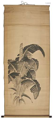 FIVE JAPANESE SCROLL PAINTINGS 19TH / 20TH CENTURY including...