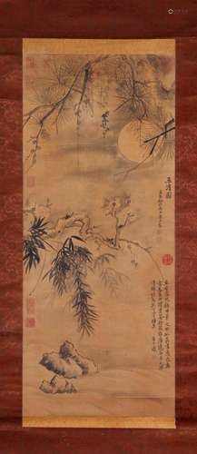 CHINESE SCROLL PAINTING OF WUQINGTU SIGNED BY YUN SHOUPING