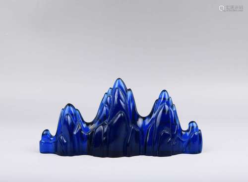 A BLUE GLASS PENREST