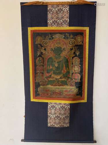 A THANGKA OF BUDDHA