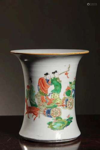 A WUCAI VASE.MARK OF KANGXI