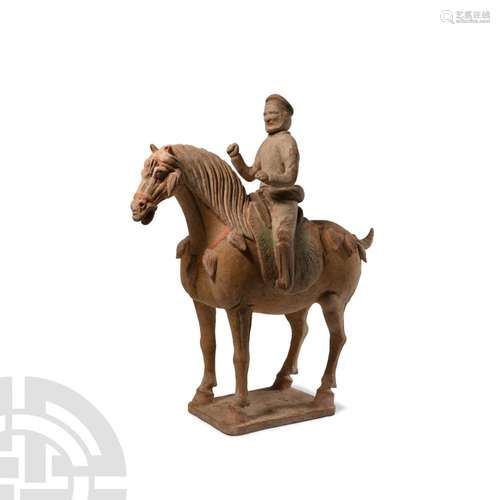 Chinese Tang Ceramic Horse and Rider