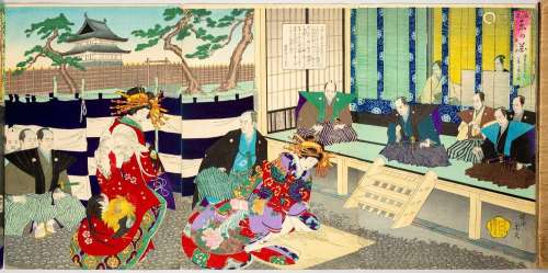 YOSHU / TOYOHARA CHIKANOBU (1838-1912)MEIJI ERA, C.1888 An a...