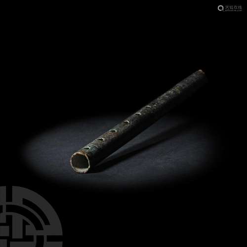 Roman Bronze Musical Flute