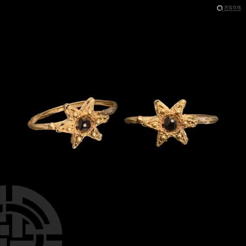 Byzantine Gold Star Ring