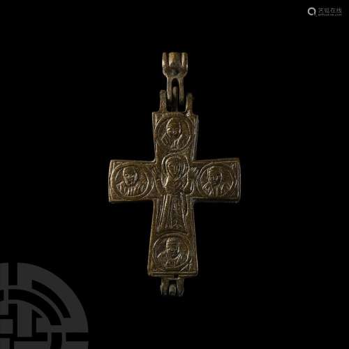 Byzantine Bronze Reliquary Cross