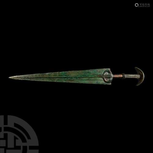 Marlik Bronze Short Sword with Crescentic Pommel