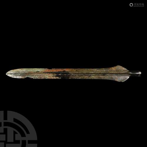 Massive Late European Bronze Age Finely Ribbed Socketted Spe...