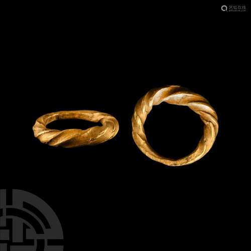 Viking Age Twisted Gold Ring