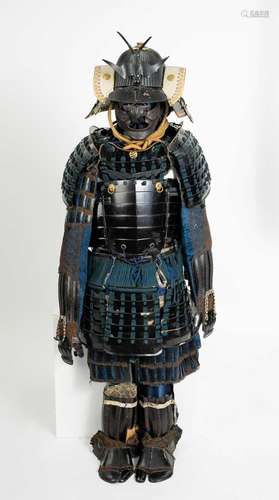 A JAPANESE GUSOKU (COMPOSITE ARMOUR) WITH KABUTO (HELMET) SI...