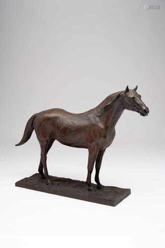 A LARGE JAPANESE BRONZE MODEL OF A HORSE TAISHO OR LATER, 20...