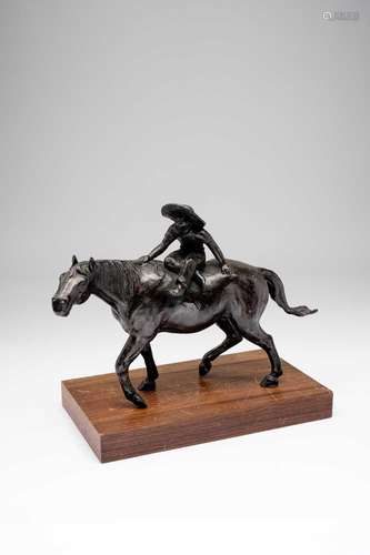 A JAPANESE BRONZE OKIMONO MEIJI OR TAISHO, 20TH CENTURY Cast...