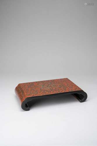 A JAPANESE TSUGARU LACQUER STAND MODERN, 20TH CENTURY The sc...