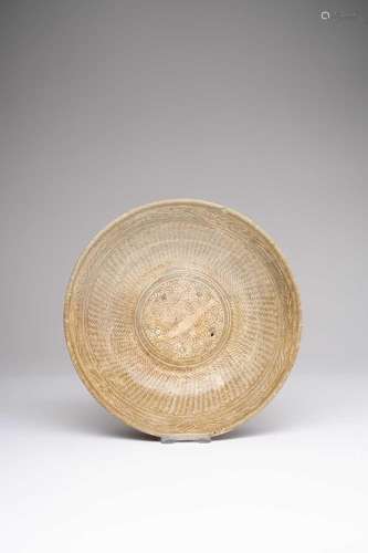 A KOREAN BUNCHEONG SLIP-INLAID BOWL JOSEON DYNASTY, POSSIBLY...