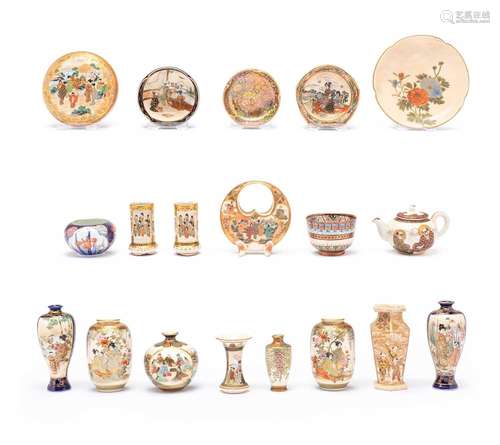 A COLLECTION OF JAPANESE MINIATURE PIECESMEIJI AND LATER, 19...