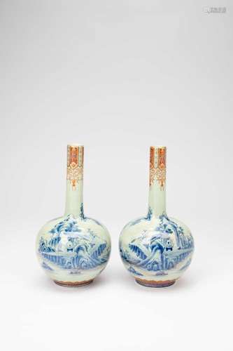 A PAIR OF JAPANESE VASES BY THE KORANSHA COMPANY MEIJI OR LA...